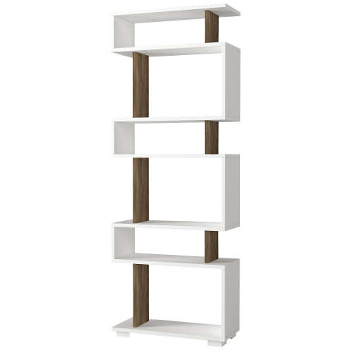 Bookcases Hazlo Blok Bookcase 6 Shelves Cube Bookshelf Display White